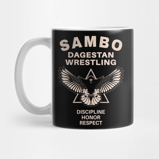 Sambo Dagestan Eagle by NicGrayTees